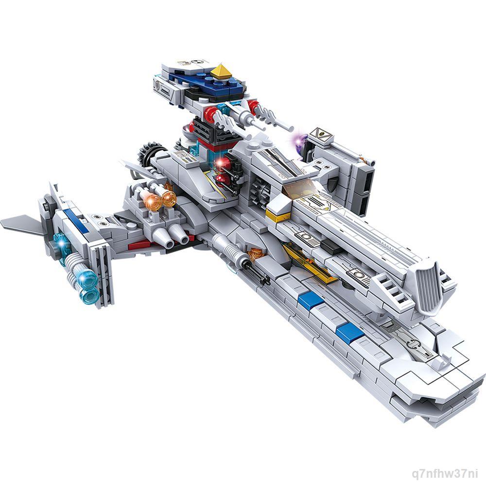 ❉ Tương thích với Lego khối xây dựng đồ chơi lắp ráp 3 thân Galaxy chiến hạm tàu ​​vũ trụ của trẻ em bé trai xếp hình đồ