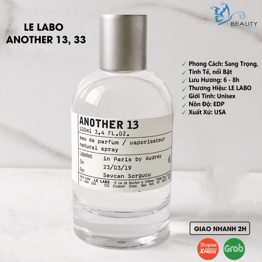 Nước Hoa Le Labo Another 13, 33 Dung Tích 100ml - Nước Hoa Nam Nữ Lưu Hương Lâu Quyến Rũ
