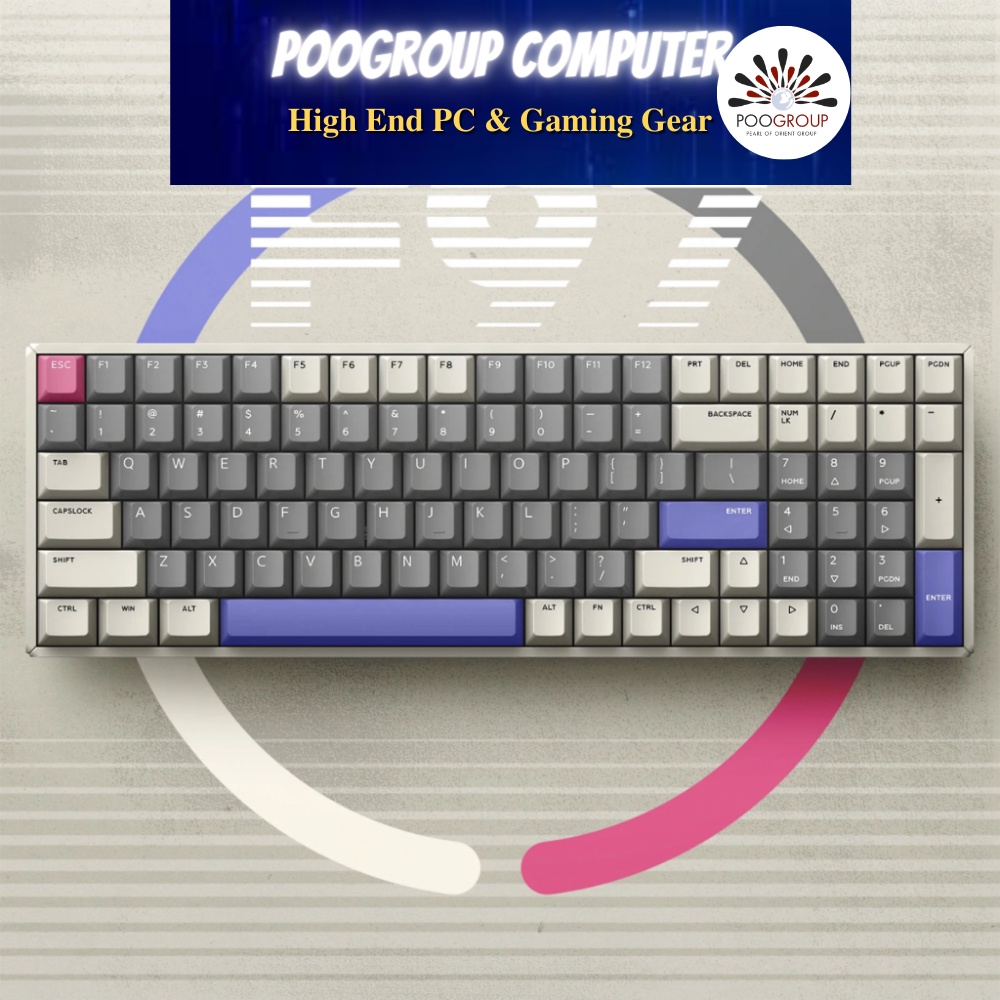 Bàn phím cơ IQUNIX F97 Variable X Wireless RGB - Hàng Chính Hãng