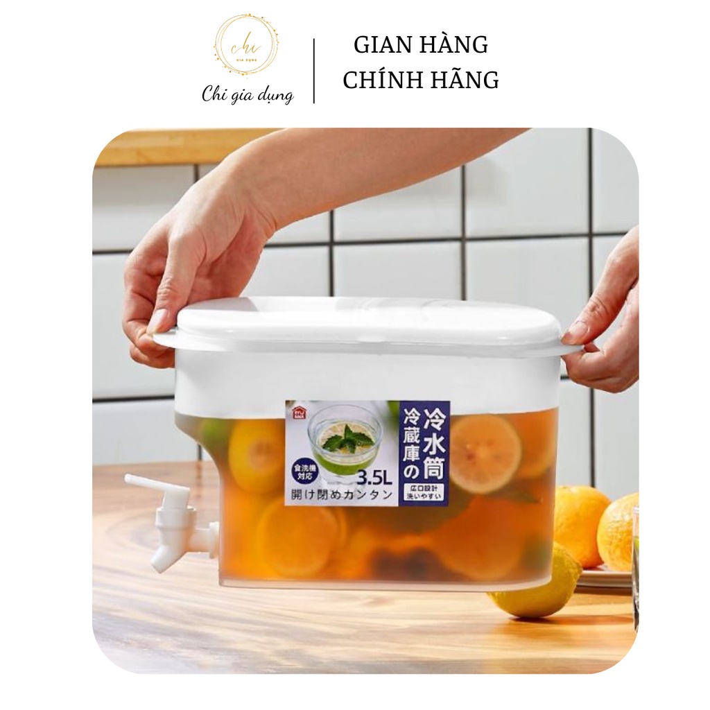 Bình Đựng Nước Có Vòi Để Tủ Lạnh 3,5 Lít Bằng Nhựa
