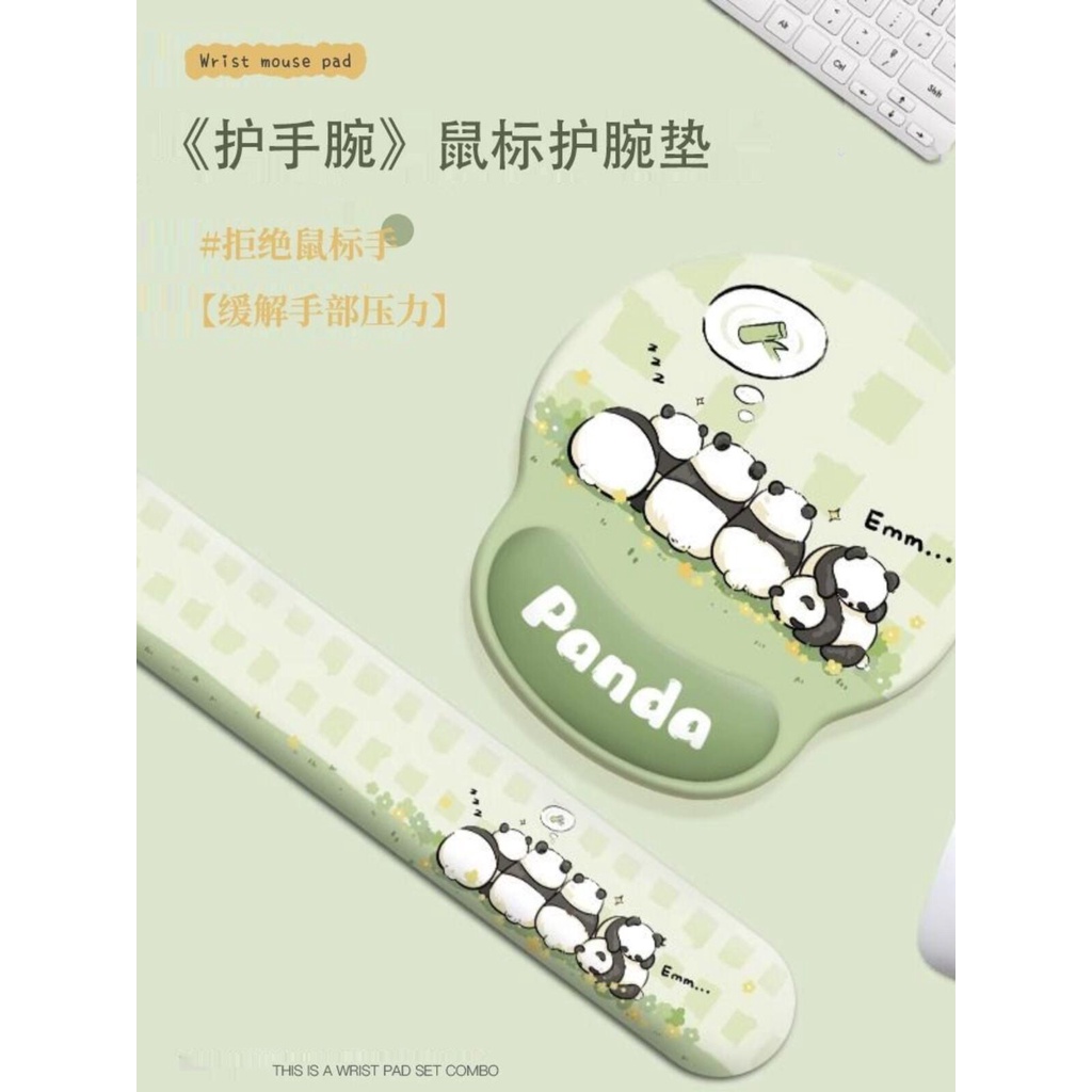 Miếng Lót Chuột Máy Tính Có Đệm Cổ Tay Bằng Silicon Hoạt Hình Dễ Thương