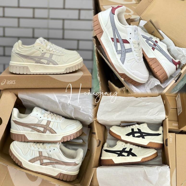 Giày thể thao _Asics Court Trail_ bản cao cấp mẫu mới màu hồng nâu đủ phụ kiện