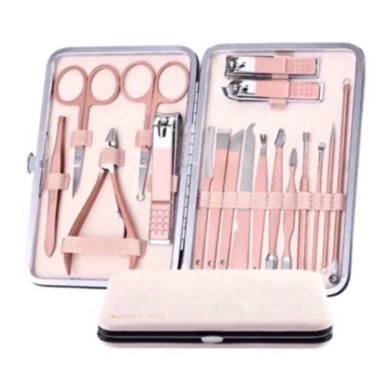Bộ Dụng Cụ Bấm Móng Tay 16 món - Bộ Cắt, Bấm Dũa Móng Tay - Sét Dụng Cụ Làm Móng 3DM 18 Chi Tiết Nail Care Cao Cấp