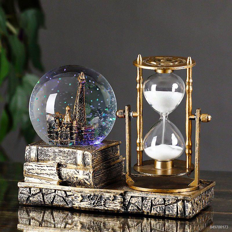 Quả cầu pha lê đồng hồ cát hẹn giờ sáng tạo đồ trang trí phòng khách tủ rượu phòng kính trang trí quà tặng tốt nghiệp ch