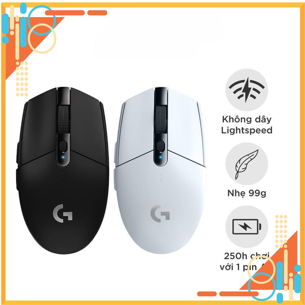 Chuột Game Không Dây Logitech G304 - Nhẹ, 6 Nút Lập Trình, Pin 250H, Siêu Tiện Lợi, Siêu xịn - Paolu
