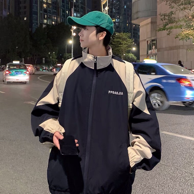 Áo Khoác Dù 2 lớp tay phối Form Rộng CLASSIC???? Nam Nữ Unisex ???? Áo Jacket dây kéo Ulzzang