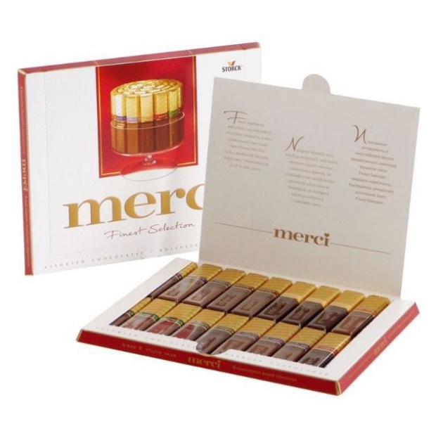Kẹo socola tổng hợp Merci - Đức