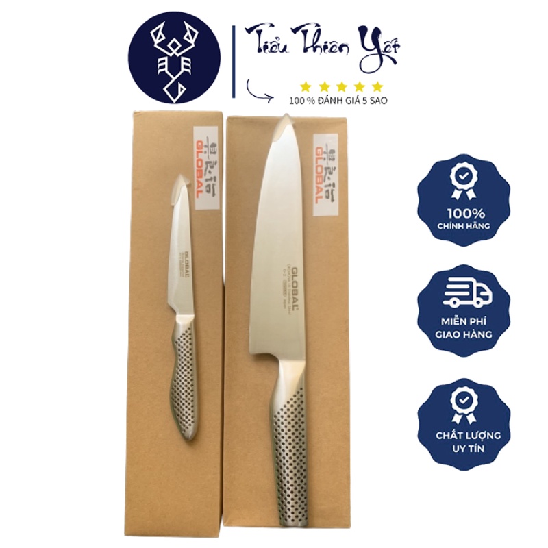 Combo 2 Dao Thái Mũi Nhọn G-2 Gọt G-36 GLOBAL Nhật Bản - Hàng Cao Cấp - Tiểu Thiên Yết