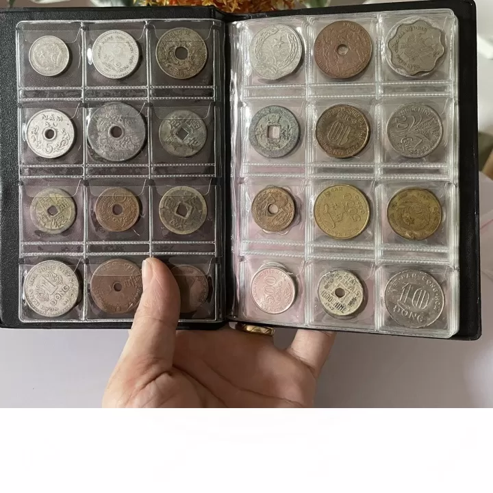 Set 40 đồng xu cổ xưa Việt Nam kèm album mini