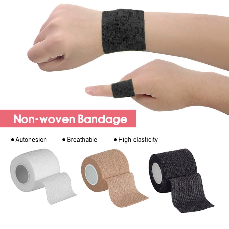 1 Băng Quấn Y Tế Tự Dính Co Giãn Nhiều Màu Sắc 4.6m Hỗ Trợ Khớp Ngón Tay / Đầu Gối