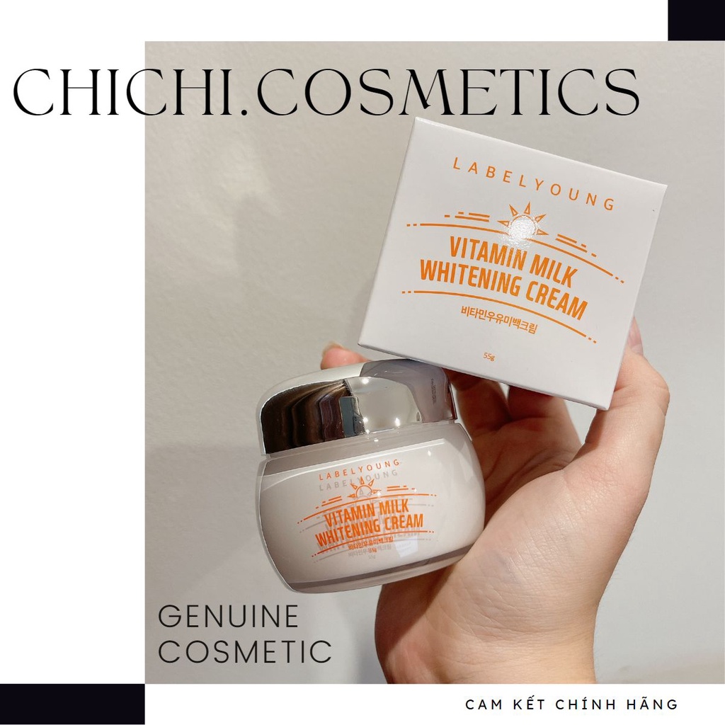 Kem dưỡng trắng cấp ẩm Vitamin Milk Whitening Label Young 50ml