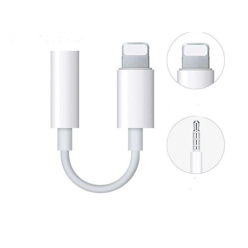 Jack chuyển chuyển đổi sang cổng tai nghe 3.5mm dành cho điện thoại I P HO N E DÙNG ĐỂ LIVETREAM và tai nghe HÀNG ZIN