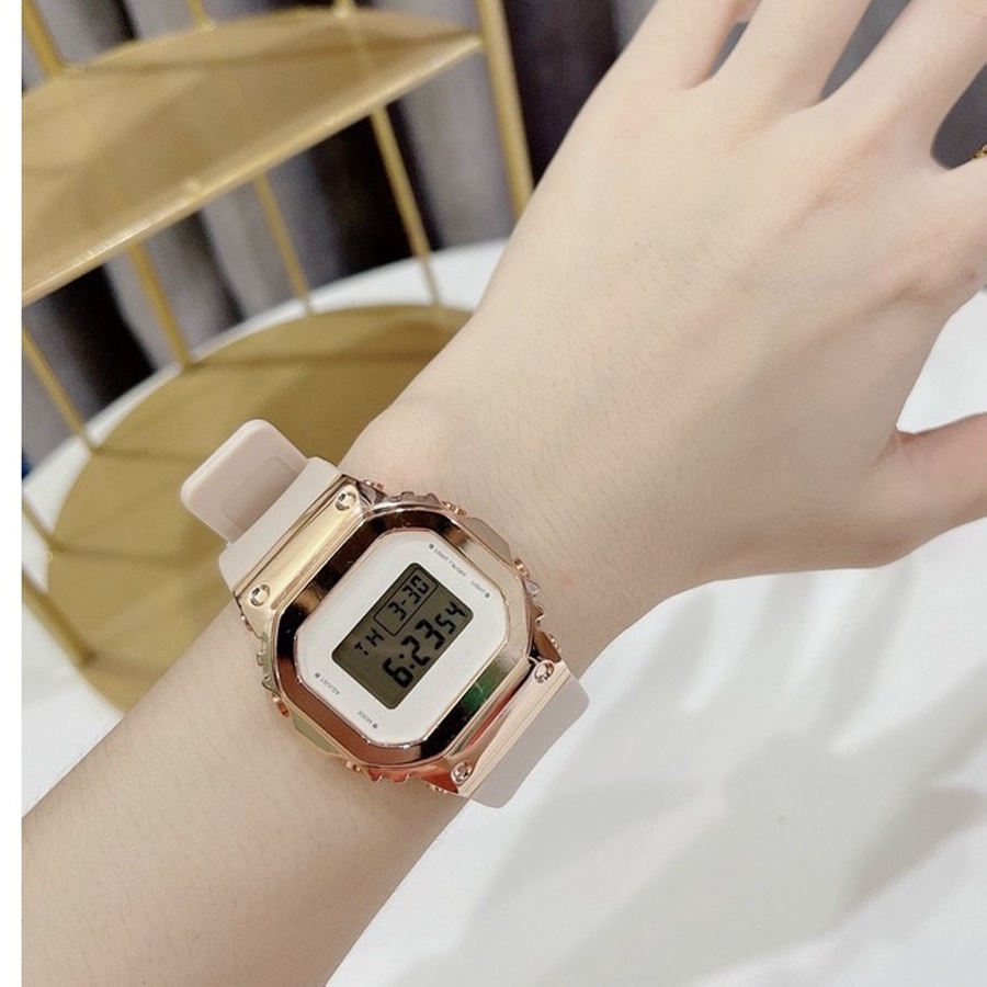 Đồng hồ S5600 G S00CK nam nữ dây cao su kiểu dáng sang trọng cho tuổi teen, đầy đủ chức năng bảo hành 12 tháng