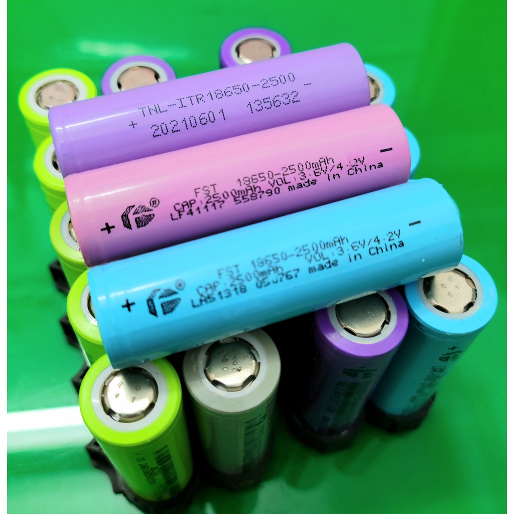Pin 18650 Dung lượng chuẩn 2500mAh 3.7v like new dòng xả 10A dùng cho quạt MINI,đèn pin,Tông Đơ,Sạc Dự phòng