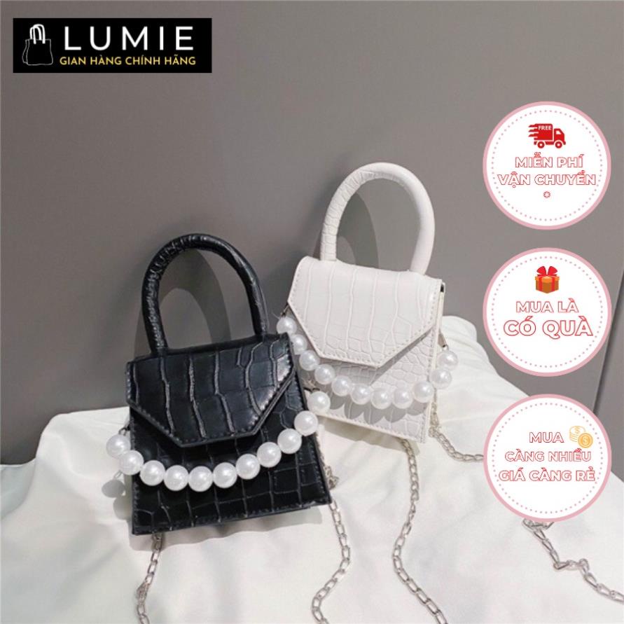 Túi xách Mini nữ đeo chéo, đeo vai, xách tay, túi đi chơi, đi học, da cao cấp, phong cách hàn quốc size 10cm LB096