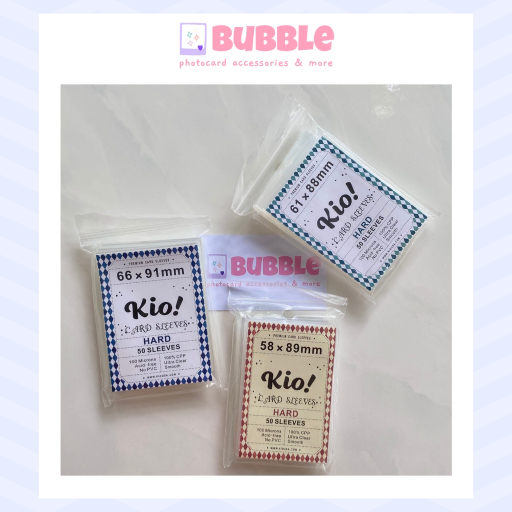 Sleeve KIO HARD đựng card bọc bảo vệ thẻ bài Anime bao kiếng photocard Kpop túi nhét card sleeves premium Hàn Quốc