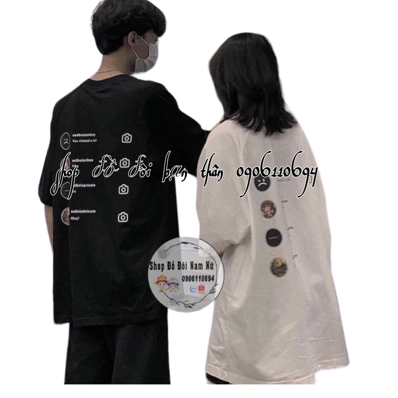 Áo Đôi Tay Lỡ Bạn Thân - Áo Đôi Nam Nữ Áo Nhóm Bạn Thân Sadboi Nam Nữ Unisex Có 3 Màu ????????