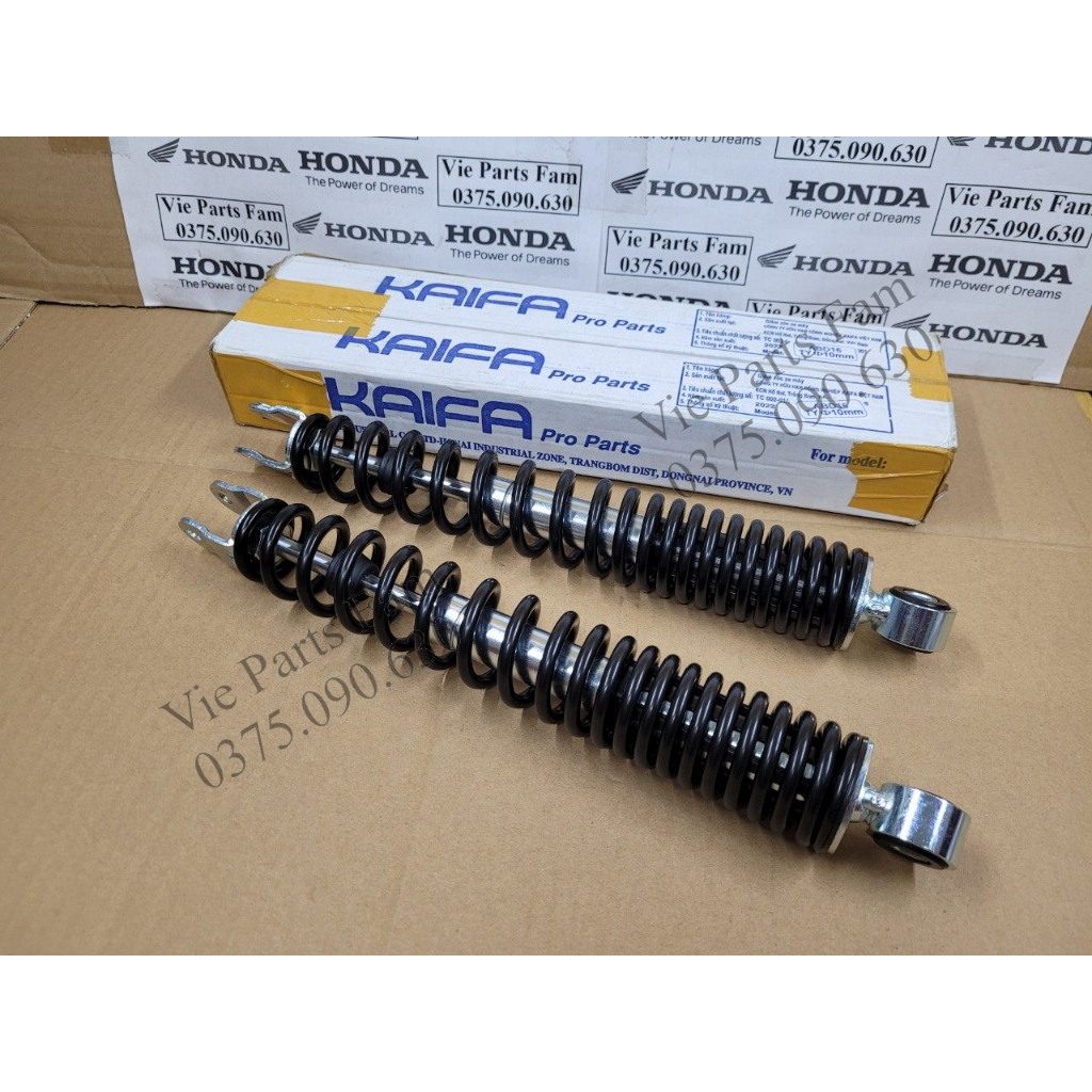 Phuộc Nhún Giảm Xóc Sau - Air Blade 125/ AB 125 2016-2019 Hiệu KaiFa Din  màu đen