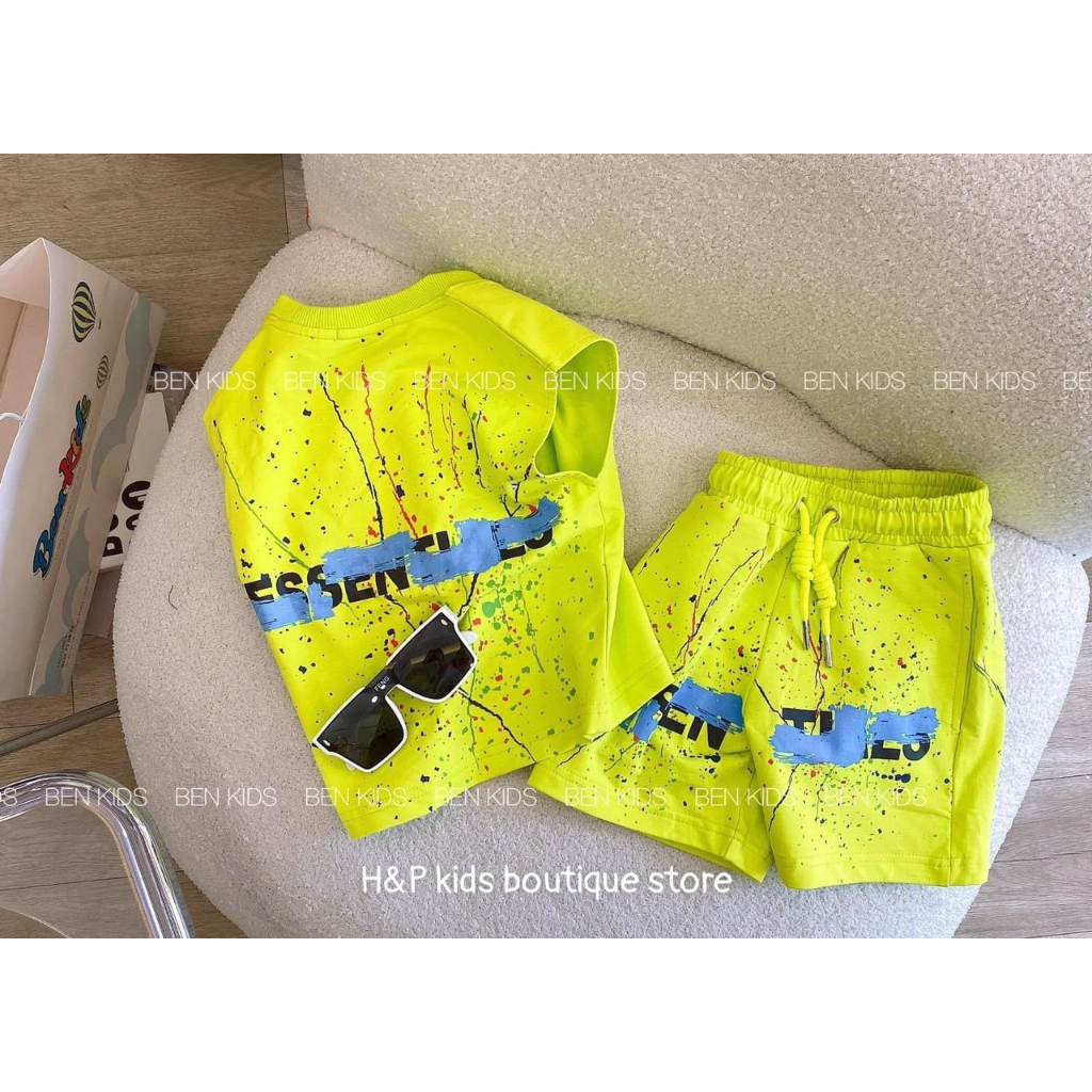 SALE _Bộ ba lỗ vảy sơn màu cực ngầu ,hàng H&P,_thoitrangbeyeu J&B kids