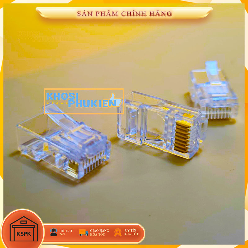 Đầu bấm dây cáp mạng LAN RJ45 - Hạt mạng RJ45 Chống nhiễu