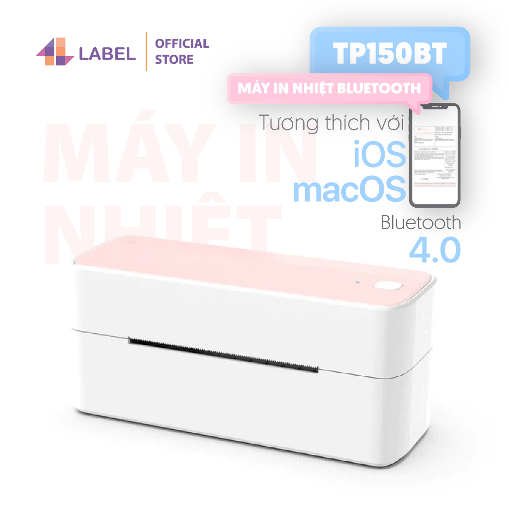 Máy in nhiệt Bluetooth A6, A7 TP-150BT, kết nối qua điện thoại nhanh, sử dụng đơn giản, chính hãng, BH 12 tháng