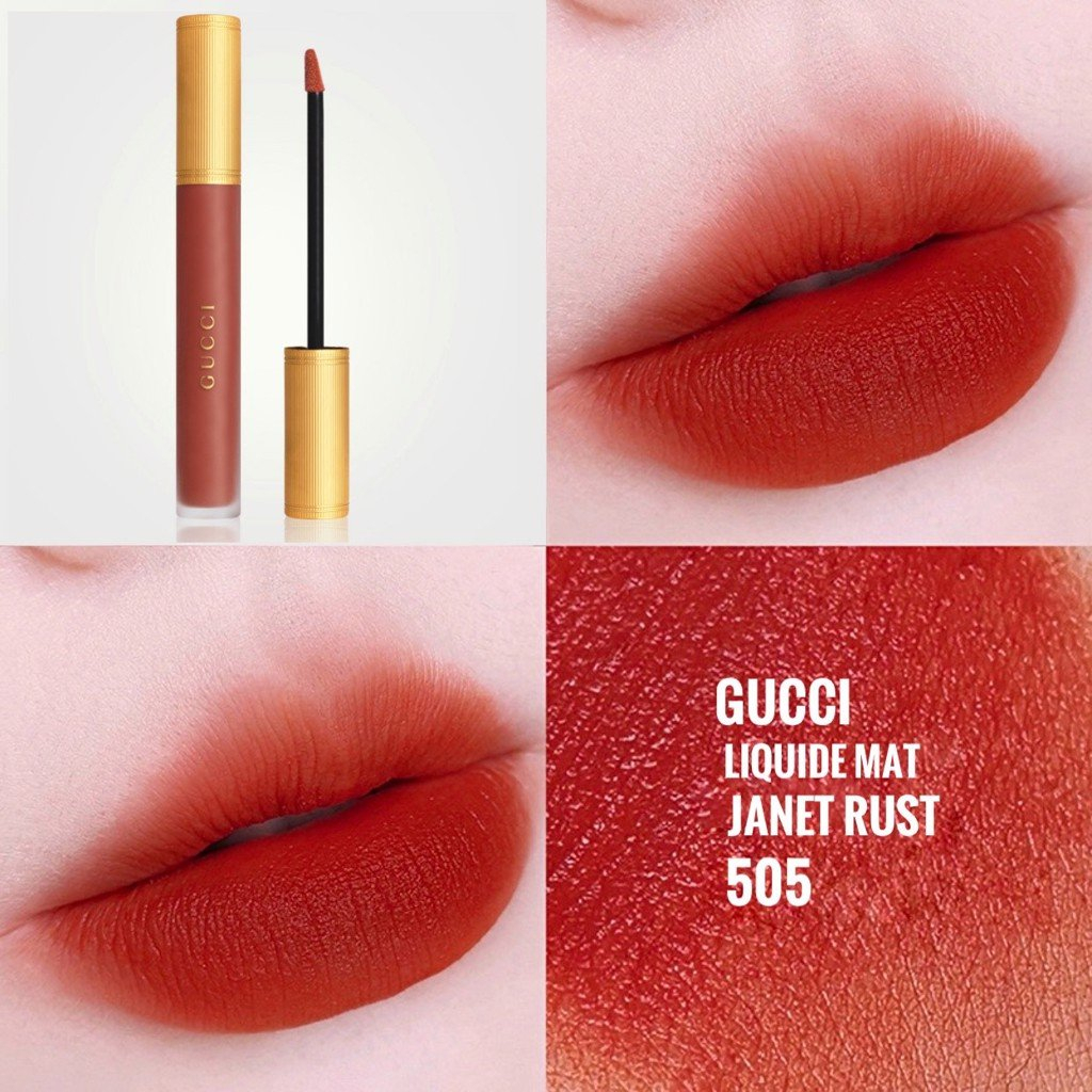 Son Kem Lì Gucci Rouge Liquid Matte Màu 505 Janet Rust