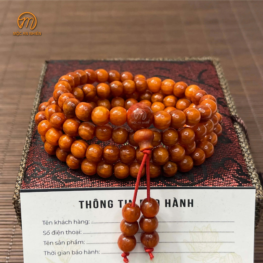 Vòng tay gỗ Huyết Long thấu quang tràng 108 hạt 6-8 li hàng tuyển đẹp, vòng gỗ Huyết Rồng tràng 108 hạt