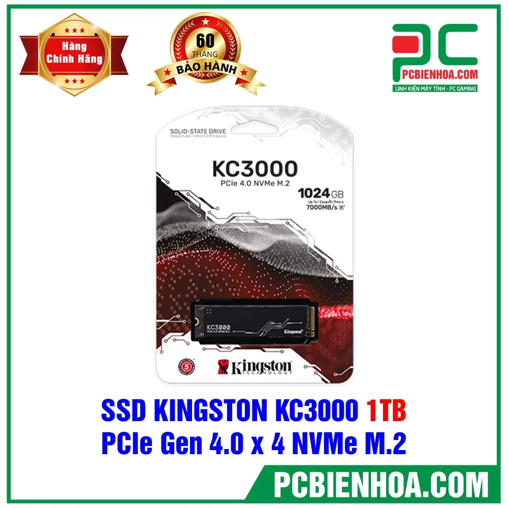 SSD KINGSTON KC3000 1TB - PCIE GEN 4.0 X 4 NVME M.2