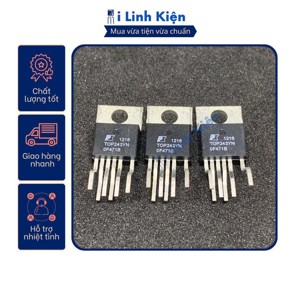 Ic nguồn TOP243YN TOP244YN TOP246YN TOP249YN TO-220 chính hãng chất lượng cao