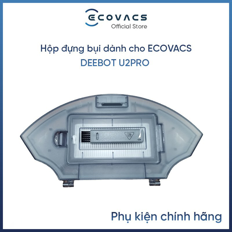 Hộp Đựng Bụi Dành Cho Robot Hút Bụi Lau Nhà Ecovacs Deebot U2 Pro - Hàng nhập Chính Hãng