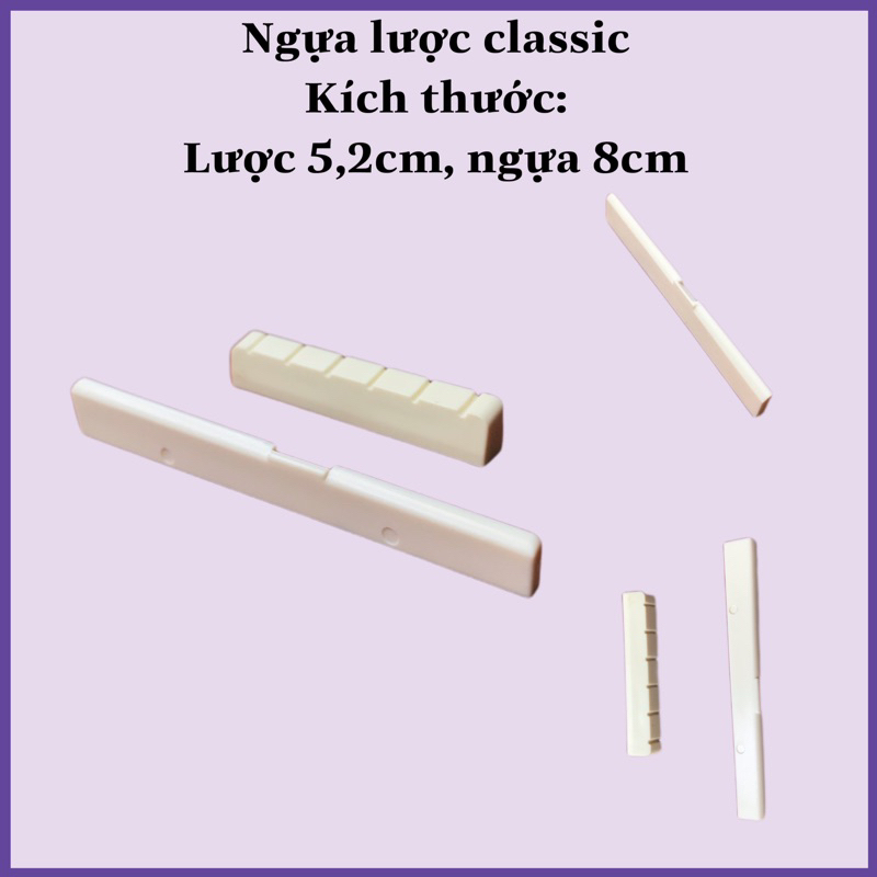 Lược và ngựa đàn xương bò cho guitar classic - Tặng pick khi đặt hàng