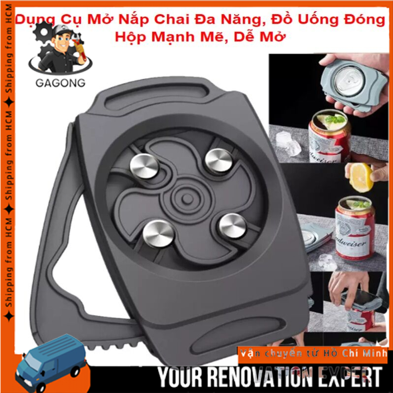 Dụng cụ mở nắp lon bia, dụng cụ khui nắp lon bia nước ngọt đồ hộp đa năng chuyên dụng