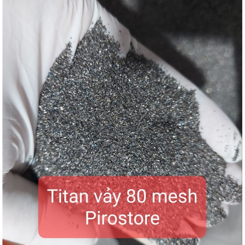 100 gam Bột Titan  vảy, cỡ hạt 80 mesh