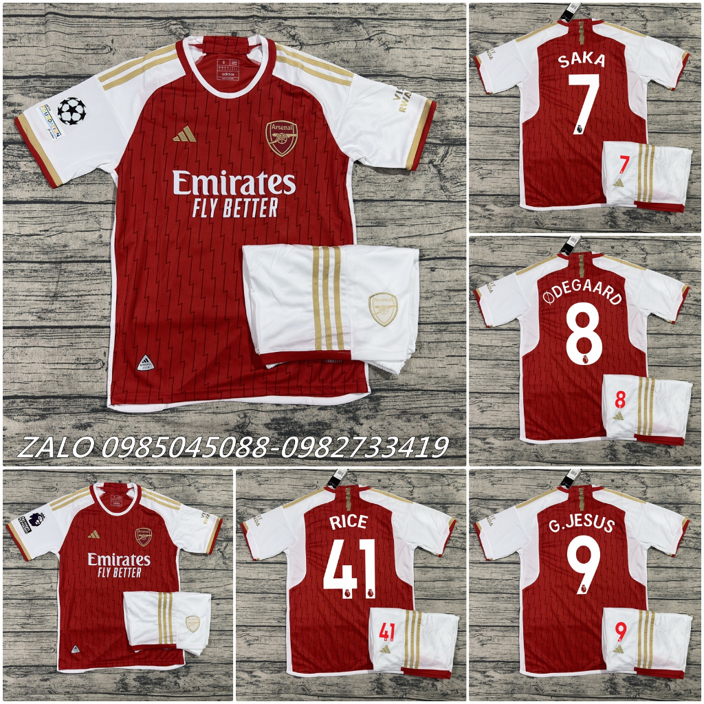 Áo Quần Bóng Đá CLB ARSENAL - Mẫu mới- Vải GAI THÁI cao cấp
