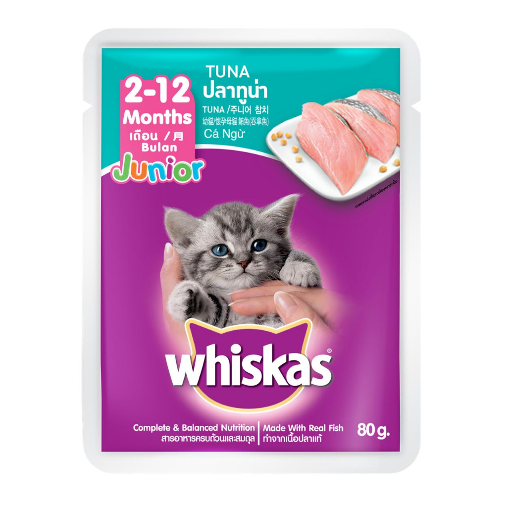 Sốt whiskas 80gr cho mèo mọi lứa tuổi
