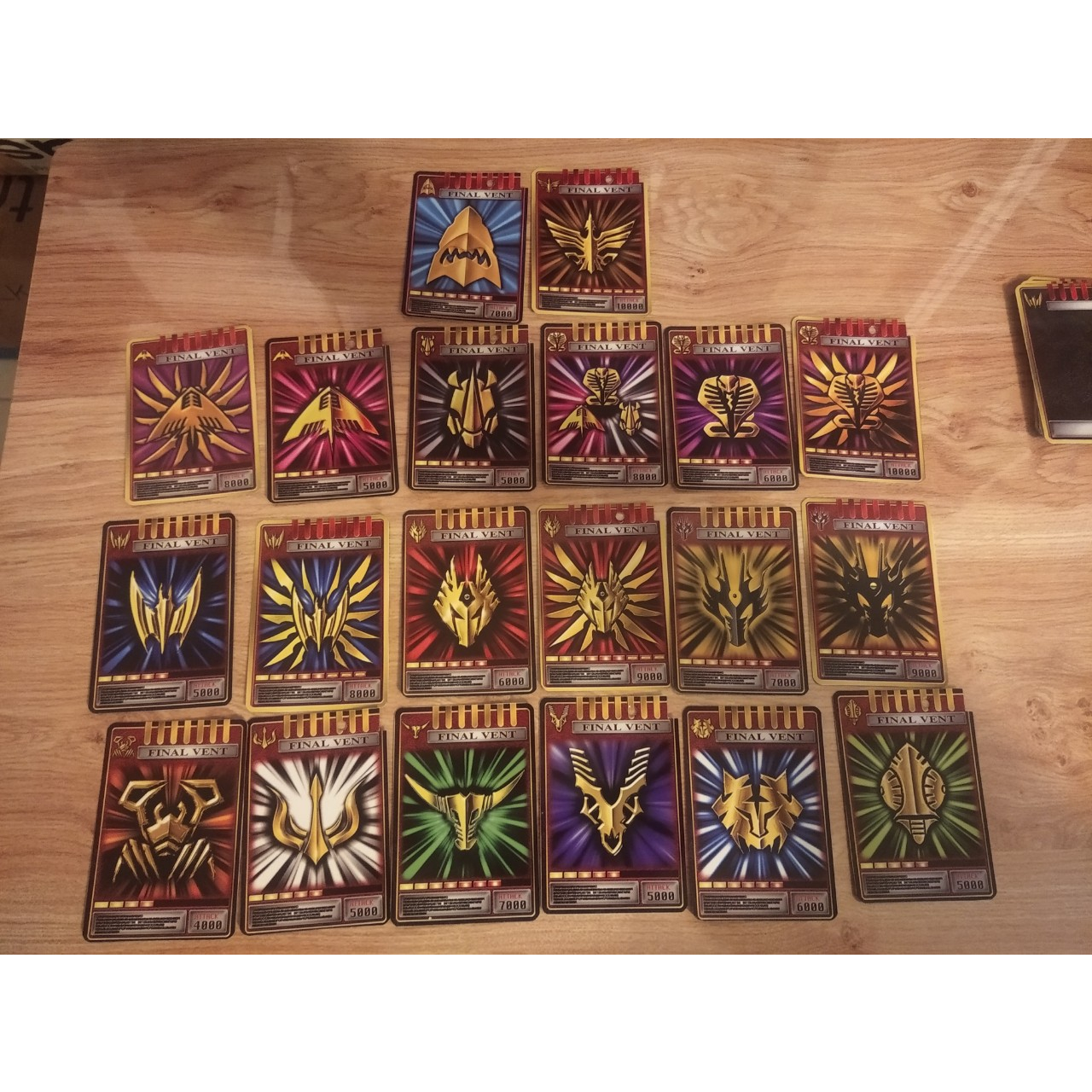 Đồ chơi Advent Cards In  dx đọc được của series phim Siêu nhân Kamen rider Ryuki