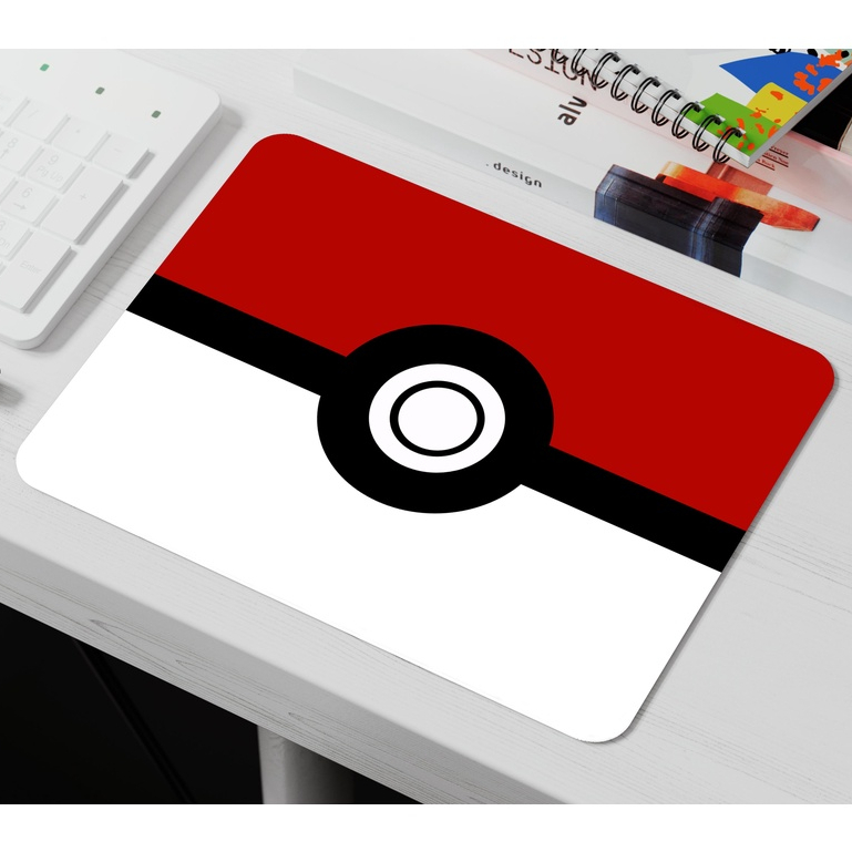 Miếng Lót Chuột, Bàn Di Chuột, Mouse Pad in hình Pokeball
