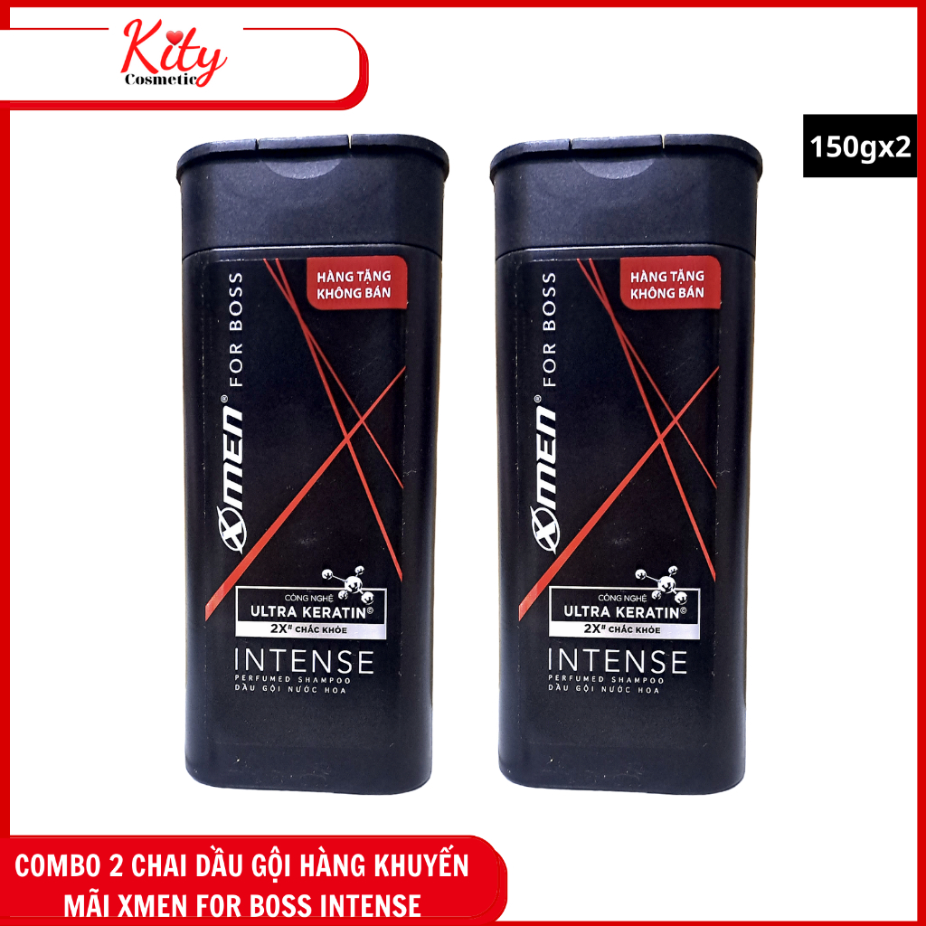 COMBO 2 CHAI Dầu Gội Xmen for Boss Hương Trầm Nội Lực Intense 150g-HÀNG KHUYẾN MÃI X-MEN