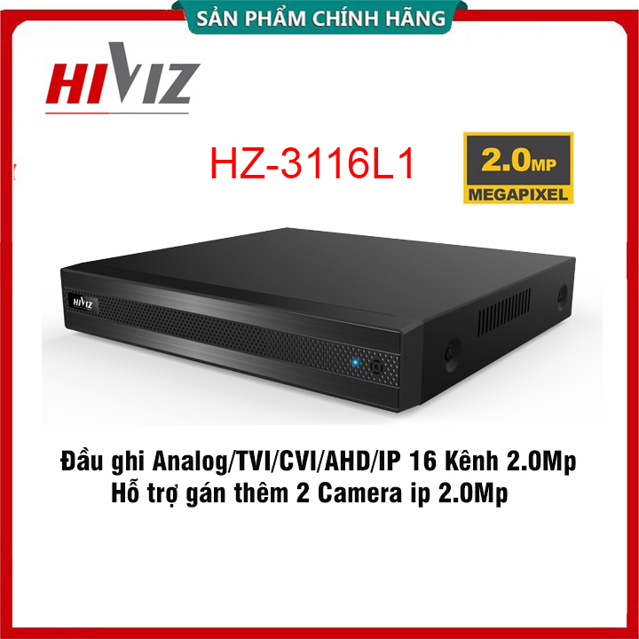 Đầu ghi hình HIVIZ PRO 16 Kênh | 8 Kênh | 4 kênh 2.0mp, chính hãng - Hỗ trợ các camera Analog/TVI/CVI/AHD/IP