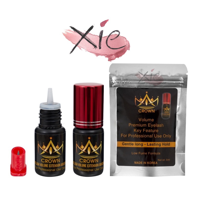Keo nối mi Crown nắp đỏ khô nhanh siêu bền - Keo nối mi chuyên dùng cho phòng máy lạnh????????