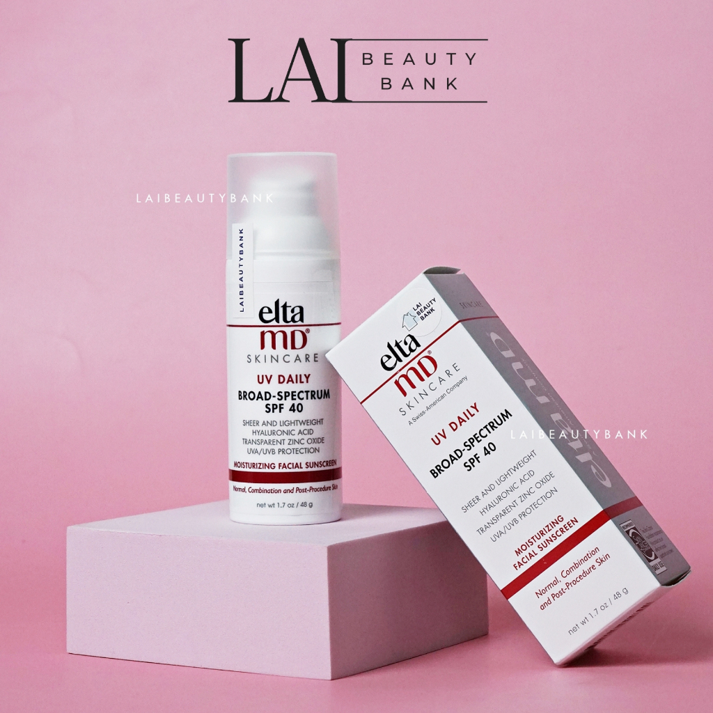 Kem chống nắng Elta MD SPF 40 Untinted UV Daily Broad-Spectrum 48g cho da khô - LAI BEAUTY BANK
