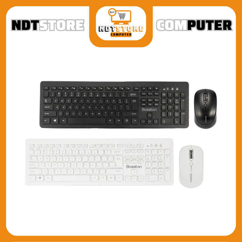 Bộ Phím Chuột Không Dây Bosston WS500 - Combo Wireless Keyboard And Mouse Bosston WS500 Tiện Lợi Cho Văn Phòng, Giải Trí