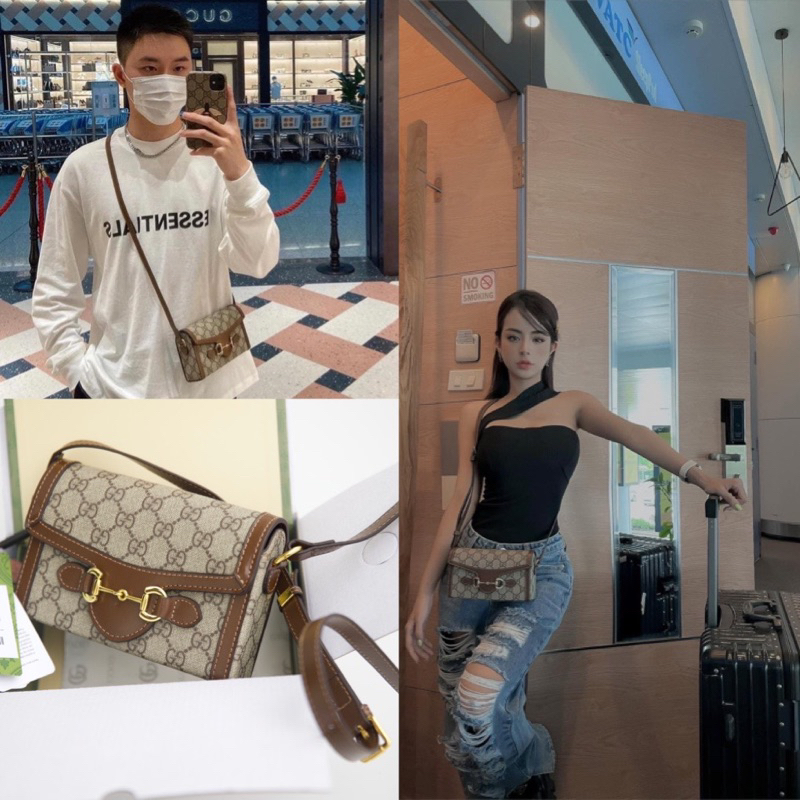 TÚI ĐEO CHÉO RU XI HORSEBIT 1955 MINI SUPER FULL 2 BOX VIP UNISEX NỮ NAM ĐỀU DÙNG ĐƯỢC