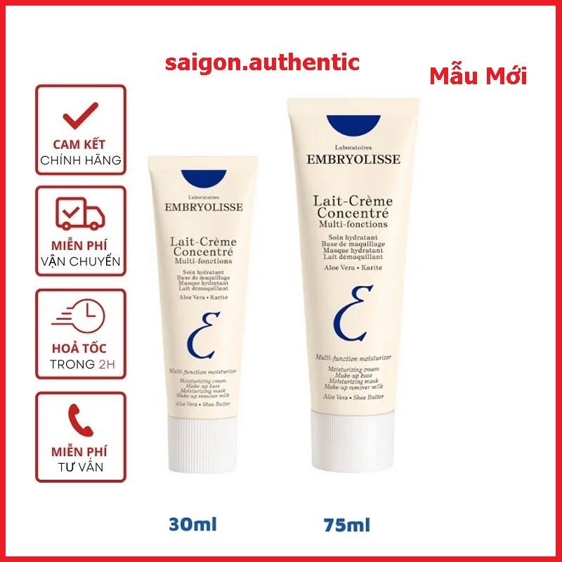Kem Dưỡng Ẩm Embryolisse Lait Creme Concentre Chính Hãng 30ml - 75ml