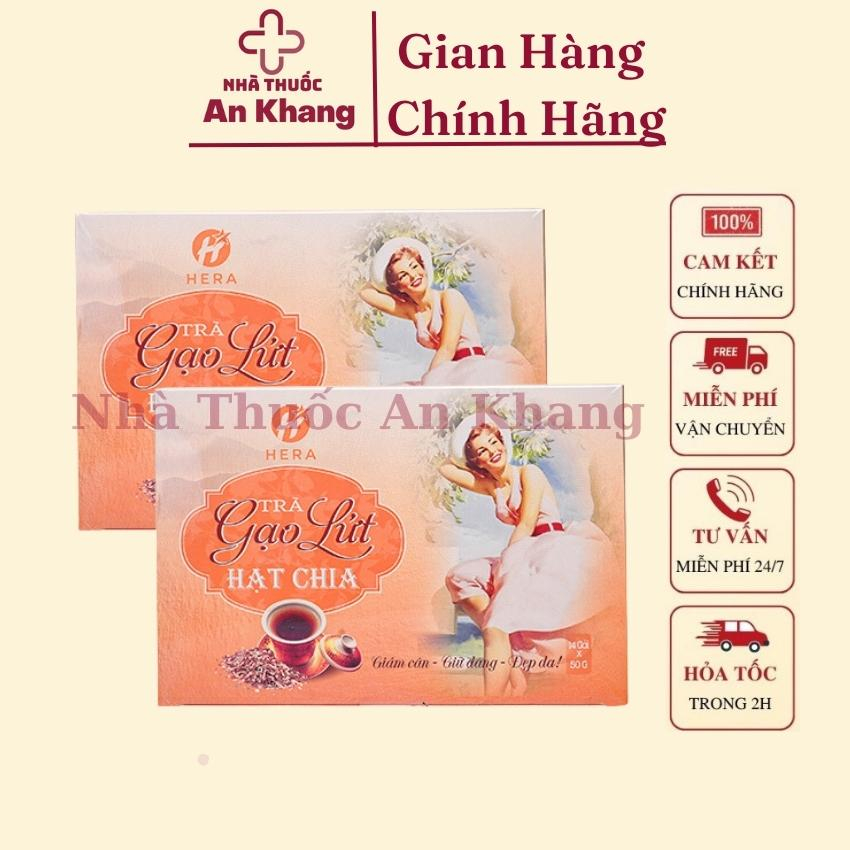 TRÀ GẠO LỨT HẠT CHIA HERA MẪU MỚI NHẤT TRÀ THẢO MỘC HERA GIẢM CÂN HIỆU QUẢ