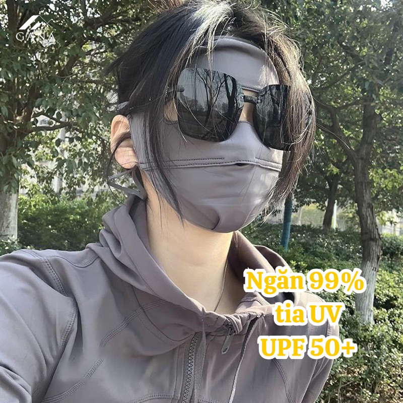 Khẩu trang toàn mặt chống 99% tia UV, khẩu trang ninjia hai lớp chống nắng UPF 50+ Hot Bikini KT 2