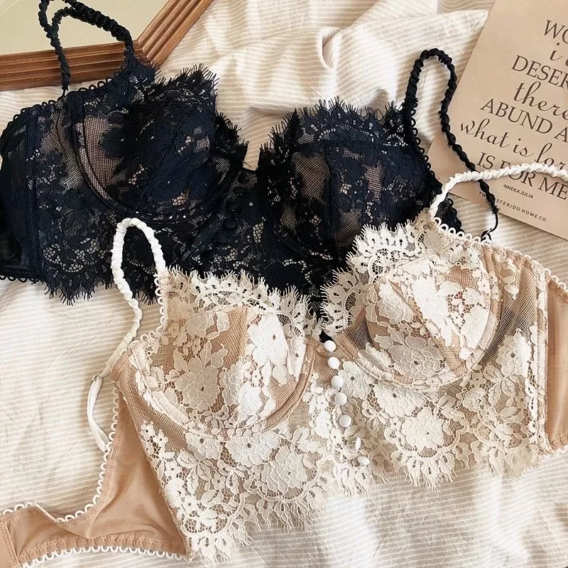 Áo bra ren mi cúc Áo lót bralette nâng ngực nhẹ có gọng có mút