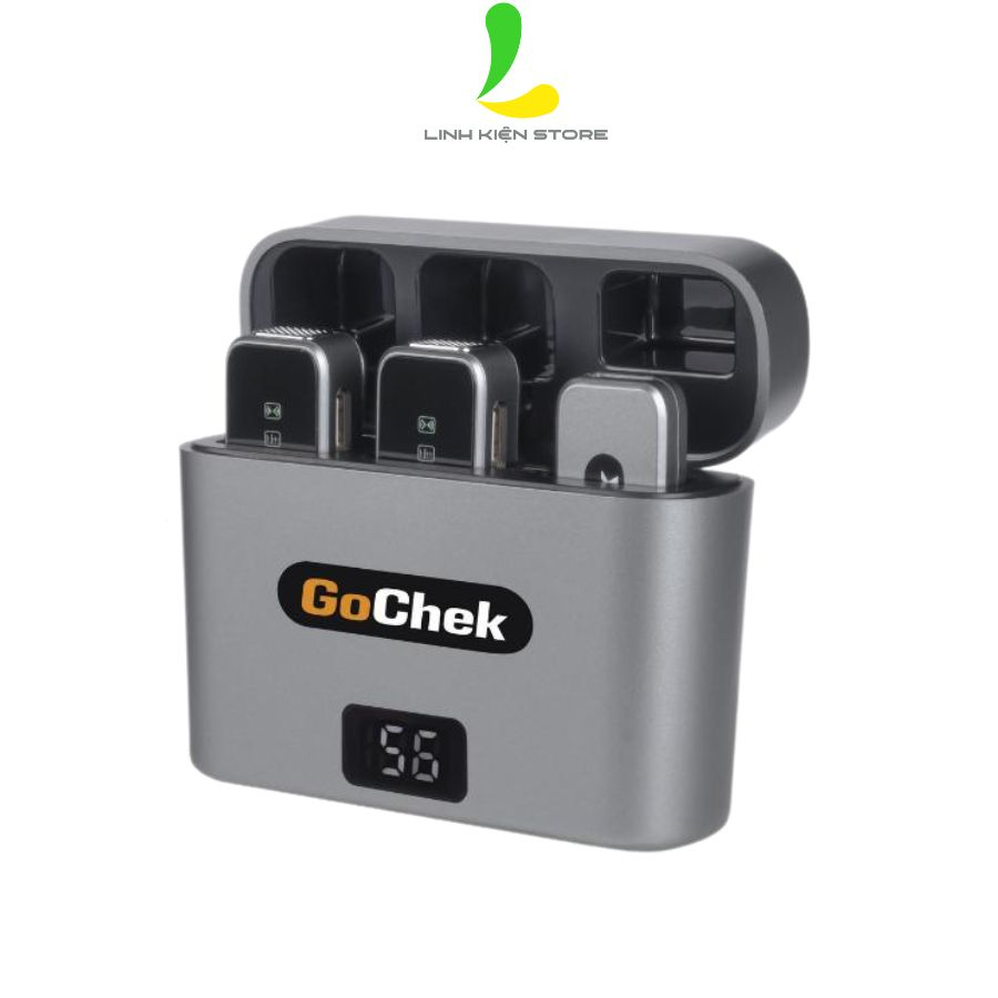 Micro thu âm không dây GoChek D02 Ultra / D02 Pro  - Microphone chuyên dụng dành cho điện thoại hệ điều hành IOSS