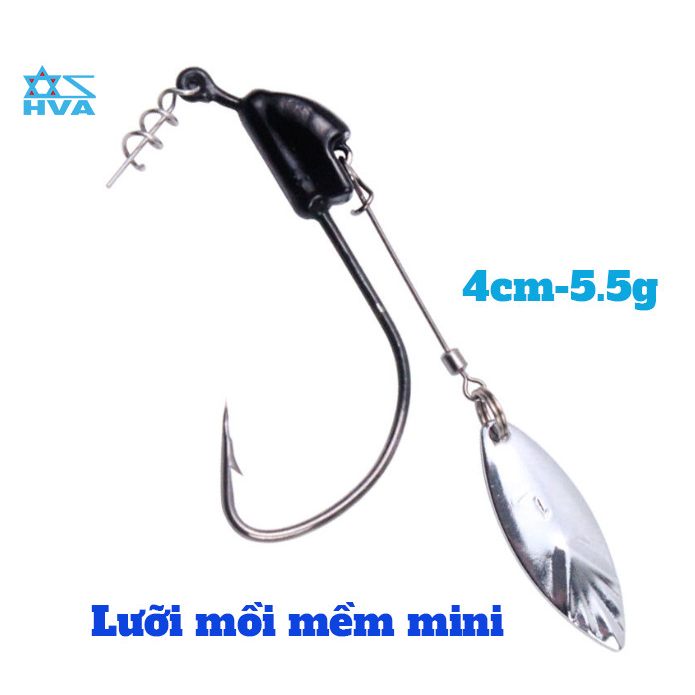 LƯỠI MỒI MỀM MINI 4CM-5G phụ kiện câu cá