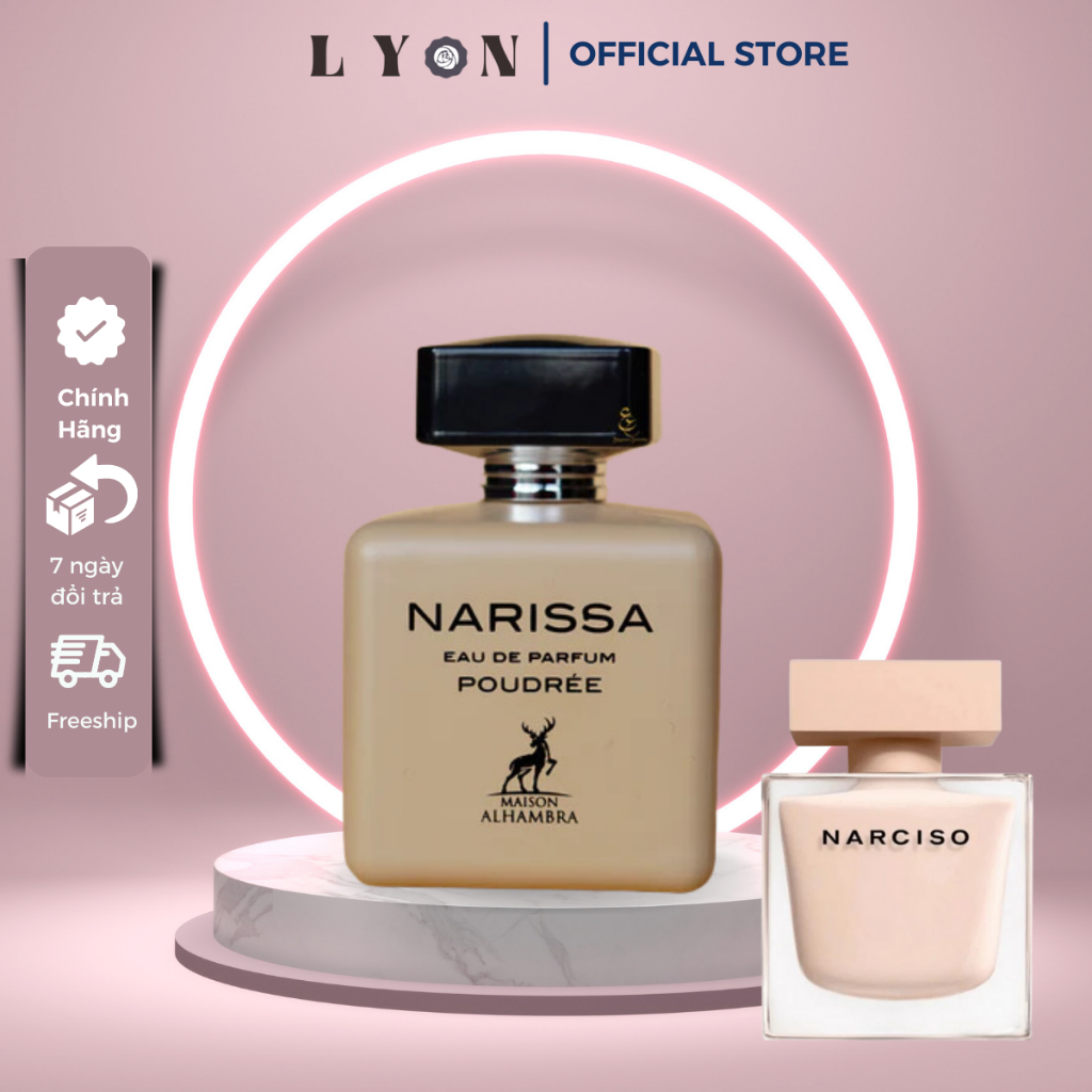????????????????????????Nước hoa nữ Narissa Poudree Maison Alhambra bản DUPE của Narciso Rodriguez Poudree - Lưu hương lâu